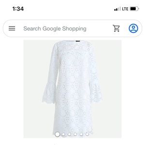 J. Crew white eyelet dress